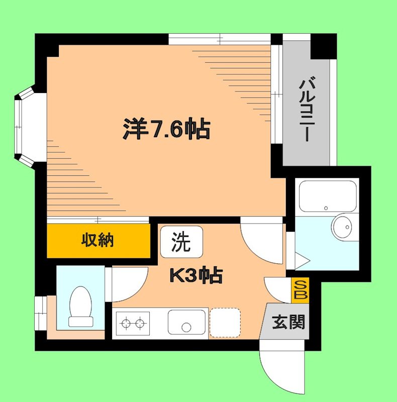 ＢＡＲＯＮ 203号室 間取り