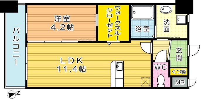 ギャラン竪町 間取り図