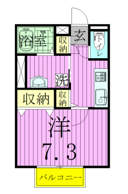 アムール小金ＪＭ HILLS 201号室 間取り