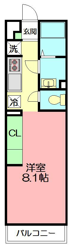 リブリ・小町 201号室 間取り