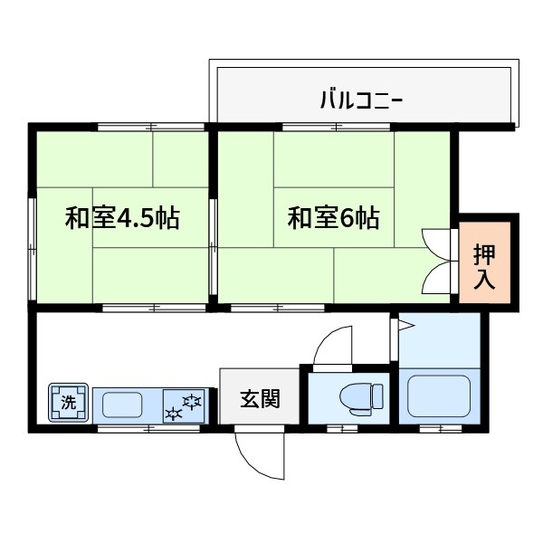 第二コーポナヅカ 間取り