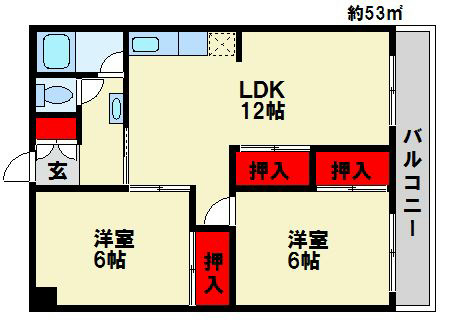 リード春日ビル 間取り図