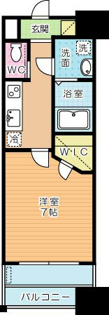 ギャラン竪町 811号室 間取り