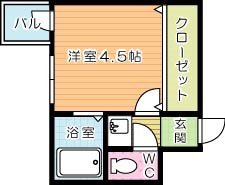 まつやビル 502号室 間取り