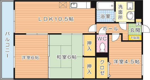 クレベール鷹の巣 間取り図