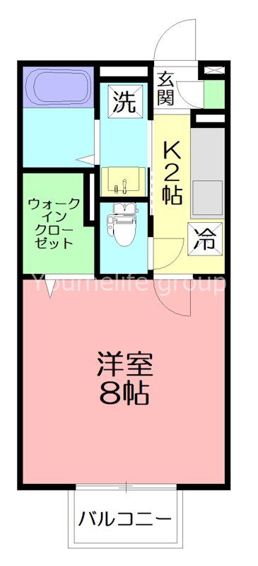 レクエルド 202号室 間取り
