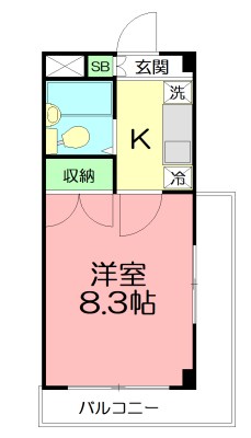 リエス厚木グレイス 303号室 間取り