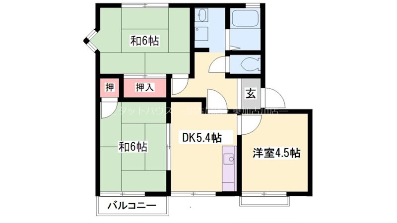 パインコート・SEIWA A棟 間取り図