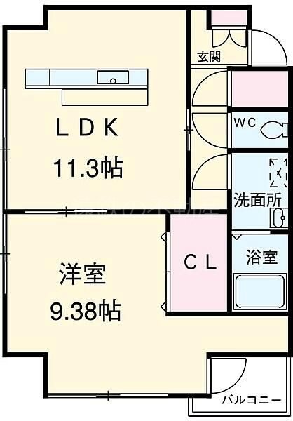 セントラルパーク下池川 間取り図