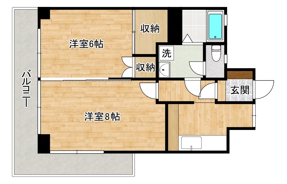 ルネッサンス真鶴 401号室 間取り