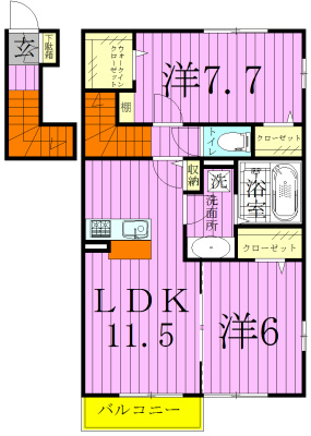 201号室 間取り