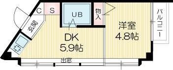 加古川ヤングパレス 間取り図