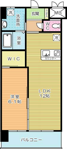 ＡＤＶＡＮＣＥ１２８ 106号室 間取り