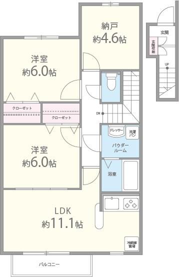 シャインメゾンⅡ番館 間取り図