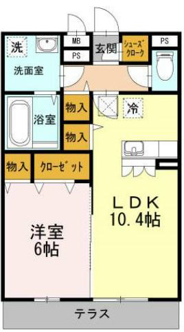 アルカディア湘南  206号室 間取り