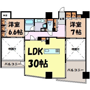 エスティメゾン葵 間取り図