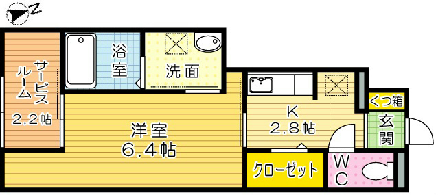プレミール宇佐 105号室 間取り