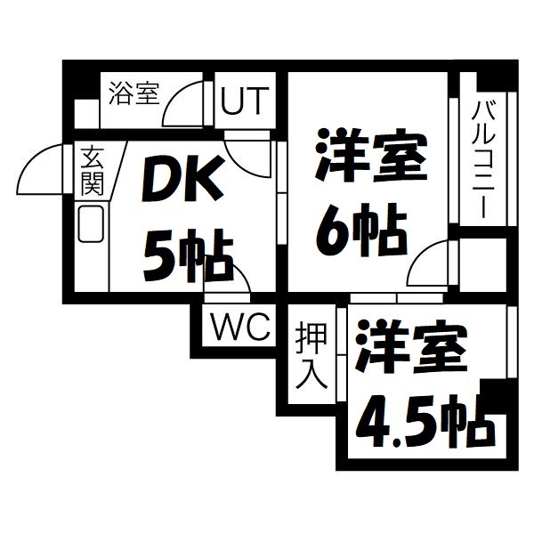コスモスビル 間取り図