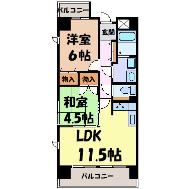 ロジェ新栄南 間取り図