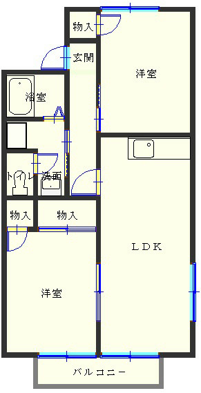 リヴェールJ Ⅱ 間取り図