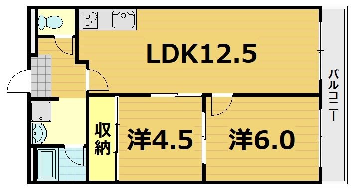 シャトー深草ファースト 間取り