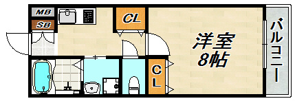 ヴィラ月見山 間取り図