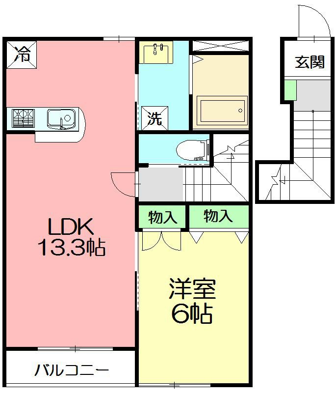 STELLA51（ステラ51） 202号室 間取り
