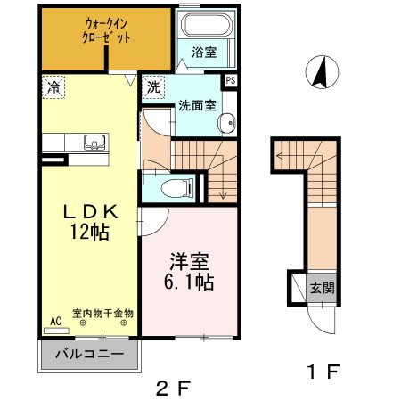 Les　Saison上岡田 間取り図