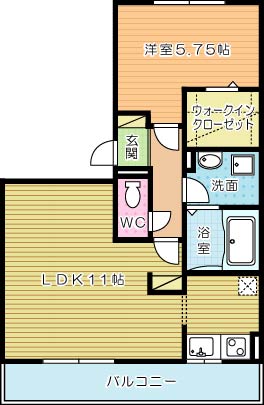 プレジャーライフＹＵＺＵ 101号室 間取り