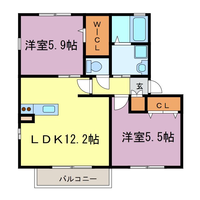 グリーンハウス飛香 間取り図