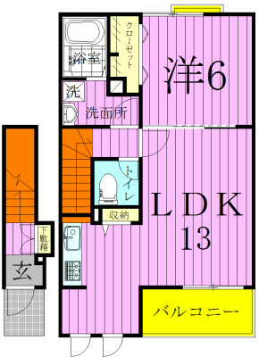 フルール　ド　スリジェ 203号室 間取り