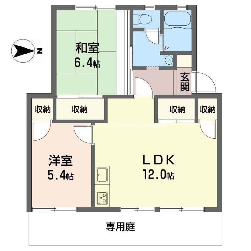 フレグランス粟津A 間取り図
