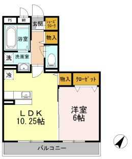 マグノリア湘南台 105号室 間取り