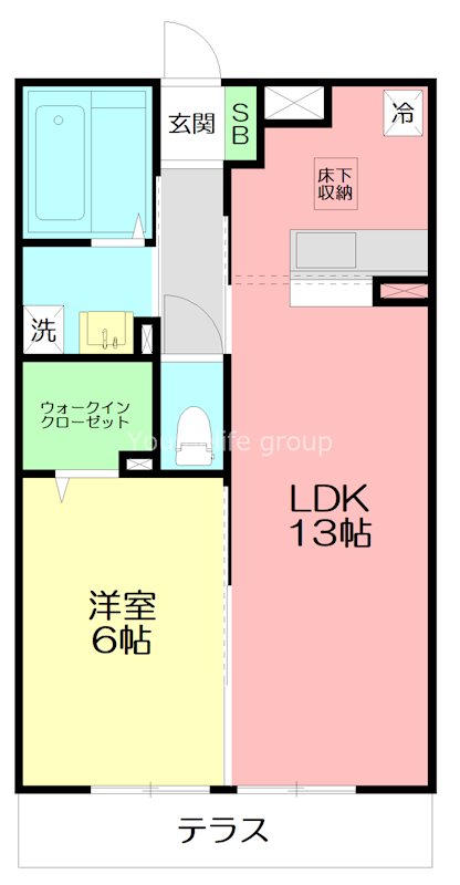 マグノリア湘南台 107号室 間取り