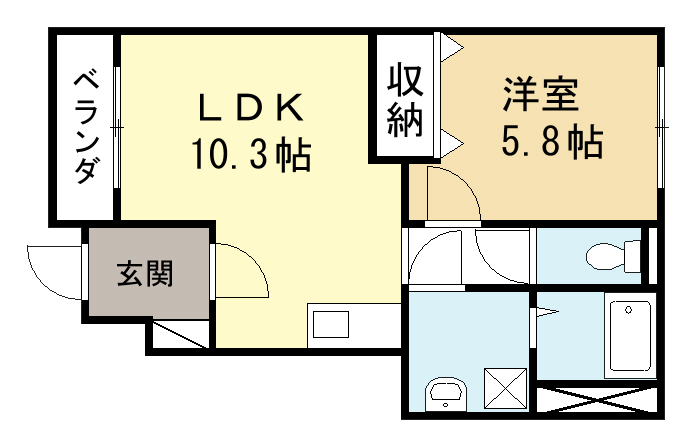 コンフォール菟道 間取り