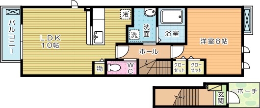 ルネス南小倉  206号室 間取り