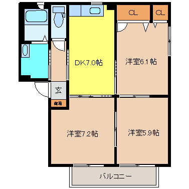 フィオーレ Ａ 間取り