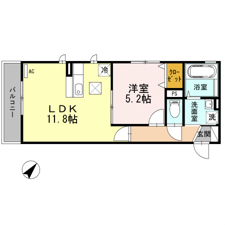Beaverdam赤堤 間取り図