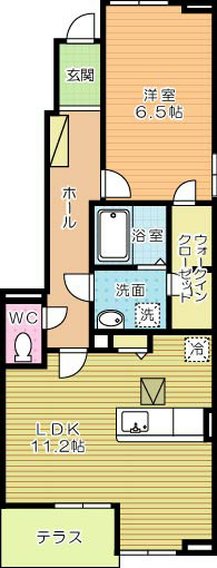 リアルエステートＸⅡ 101号室 間取り