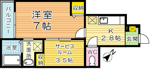 ポルタコスタ A棟 間取り図