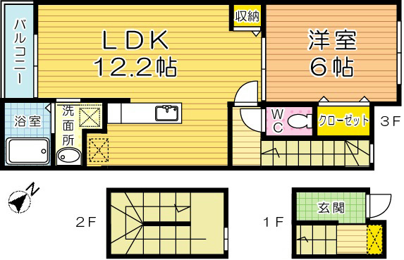 ポルタコスタ A棟 間取り図