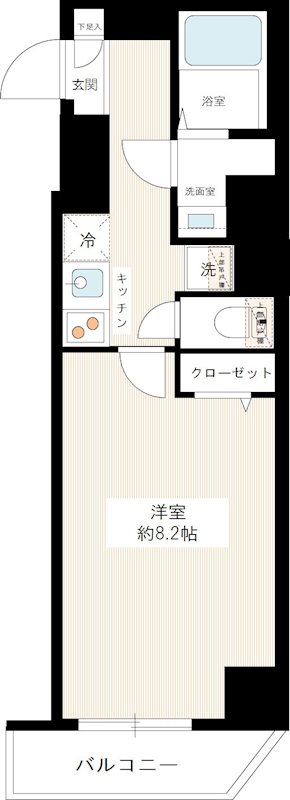 ＸＥＢＥＣ東日暮里Ⅱ 0502号室 間取り