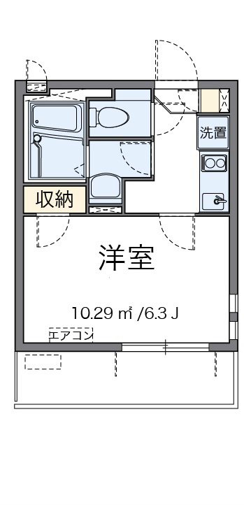 フローラ大森南 301号室 間取り