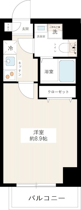 ＸＥＢＥＣ東日暮里Ⅱ 0803号室 間取り