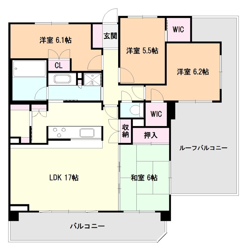 レクセルガーデン所沢けやきの杜 間取り図