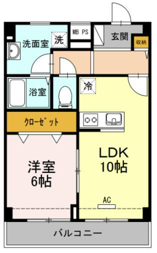 パストラル湘南 403号室 間取り