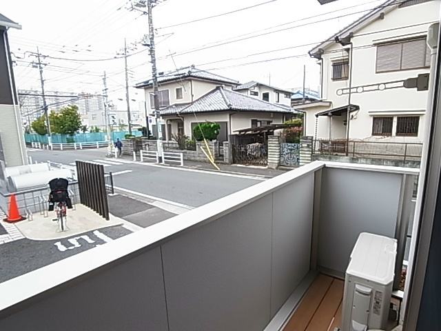 ボヌール新松戸Ｂ ベランダ