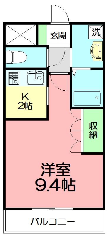 プレサスＳ 101号室 間取り