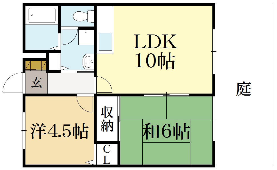 グリーンリーフひがし川 間取り