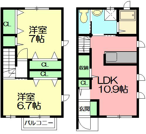 コートメゾン C号室 間取り
